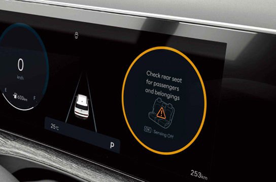 Hyundai SANTA FE, Система оповещения о пассажирах сзади (ROA)